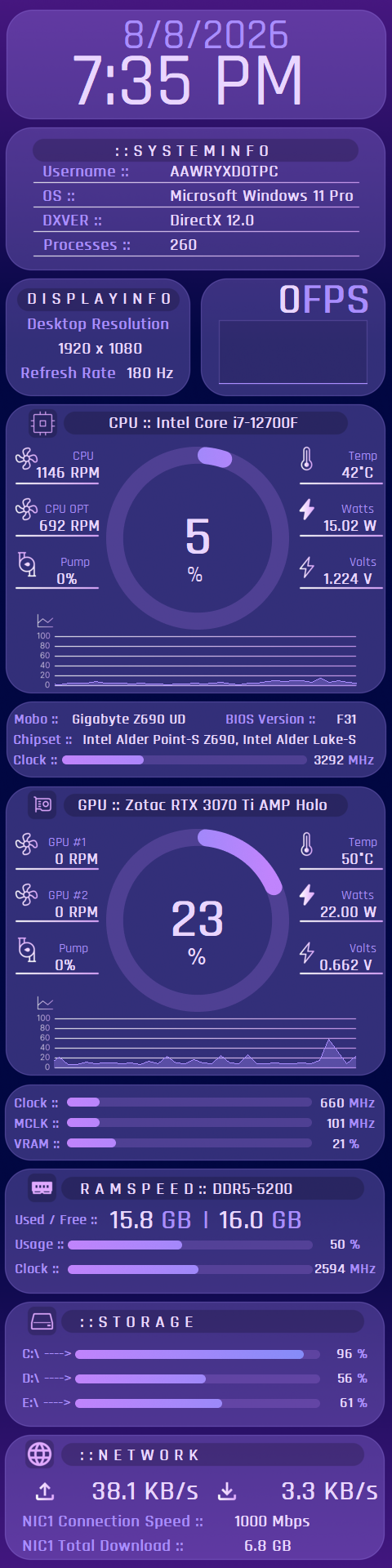 Clean HUD v.1 480 x 1920 preview
