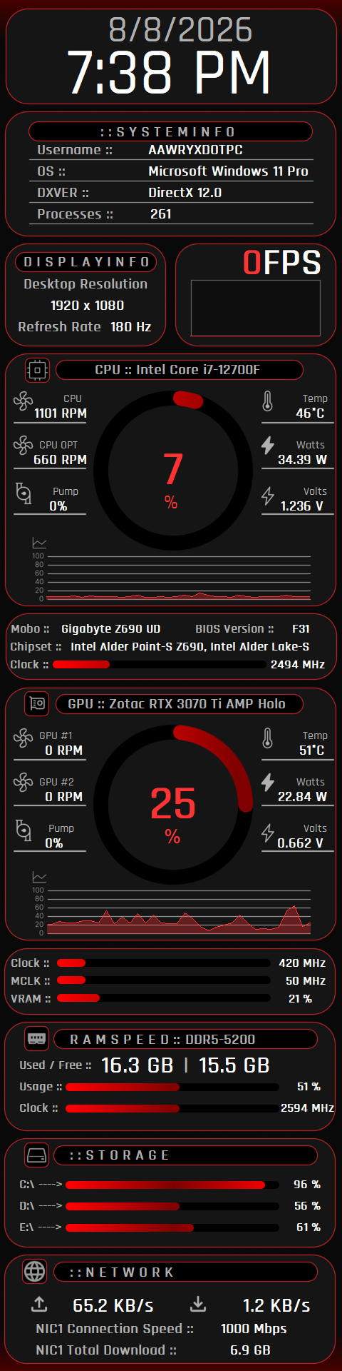Clean HUD v.1 480 x 1920 preview