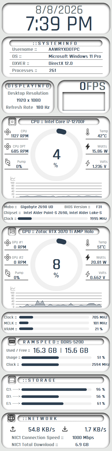 Clean HUD v.1 480 x 1920 preview