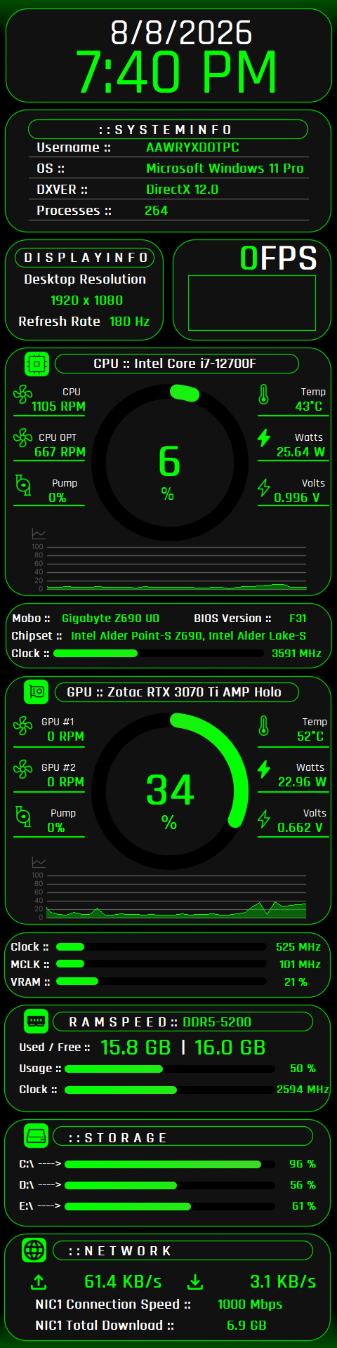 Clean HUD v.1 480 x 1920 preview