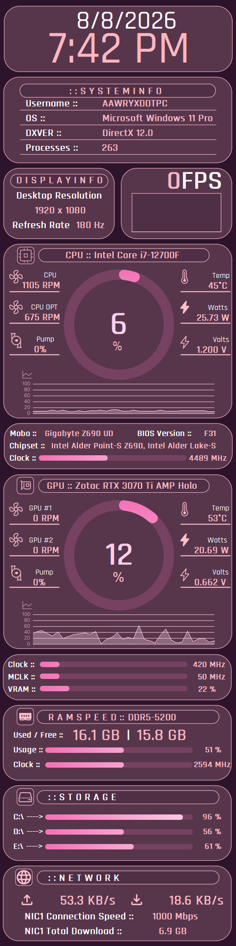 Clean HUD v.1 480 x 1920 preview