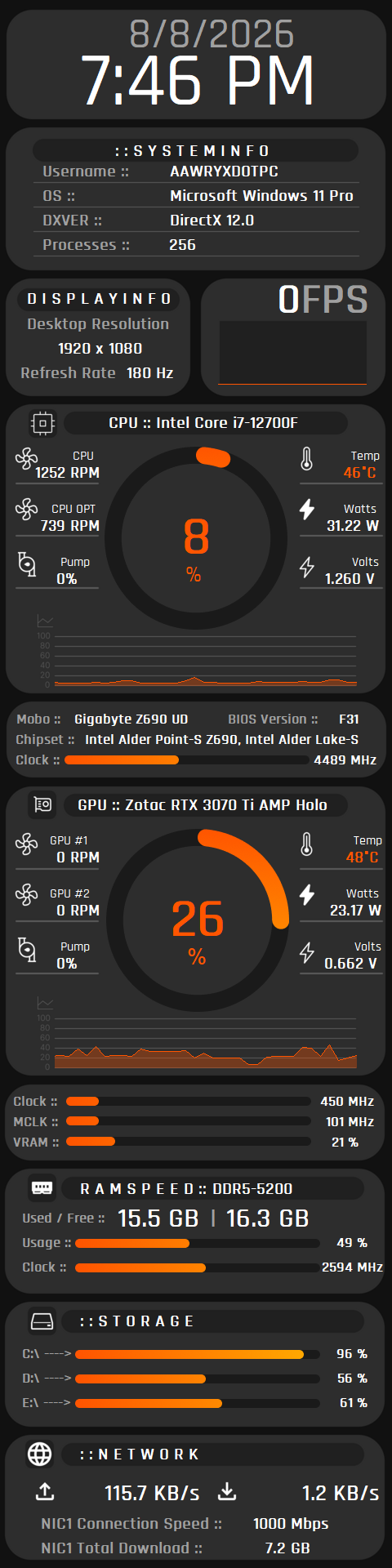Clean HUD v.1 480 x 1920 preview