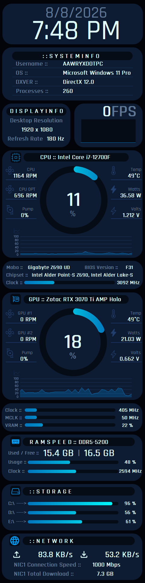Clean HUD v.1 480 x 1920 preview