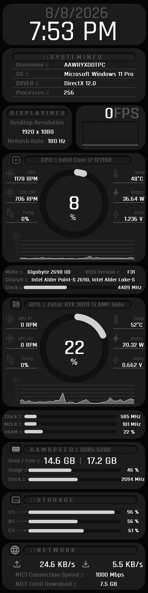 Clean HUD v.1 480 x 1920 preview