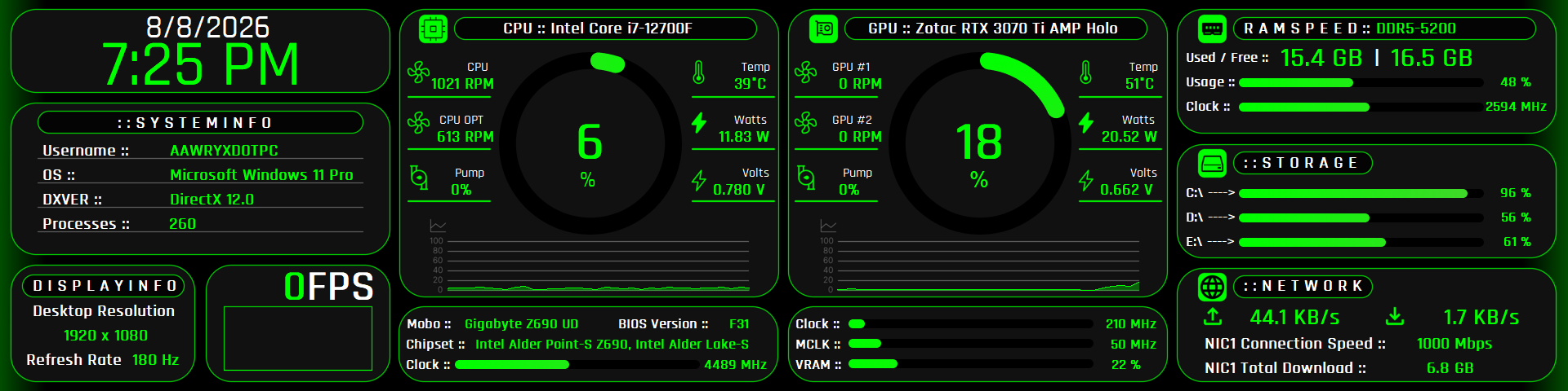 Clean HUD v.1 1920 x 480 preview