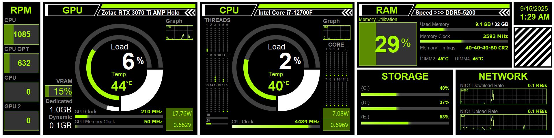 Neon Lime HUD 1920 x 480 preview