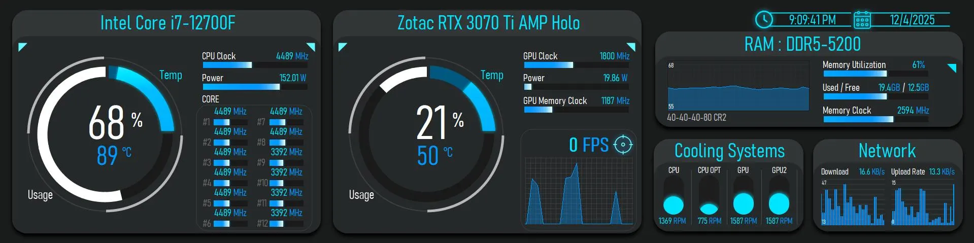 Cyan Neon HUD 1920 x 480 preview
